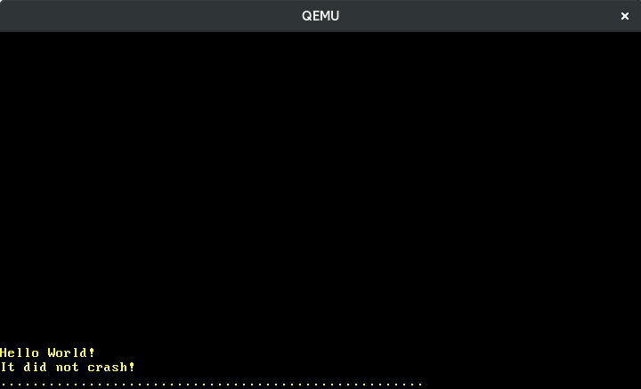 QEMU printing scancodes to the screen when keys are pressed